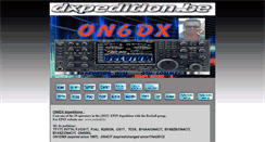 Desktop Screenshot of dxpedition.be