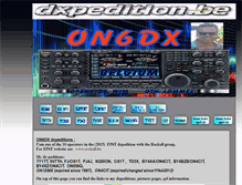 Tablet Screenshot of dxpedition.be